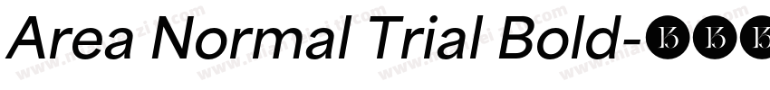 Area Normal Trial Bold字体转换